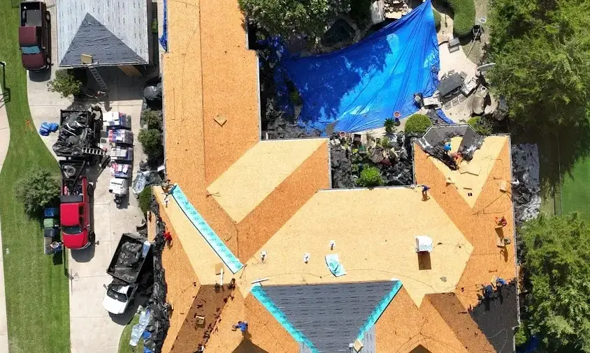 Professional Roof Repair being performed in Palm Beach